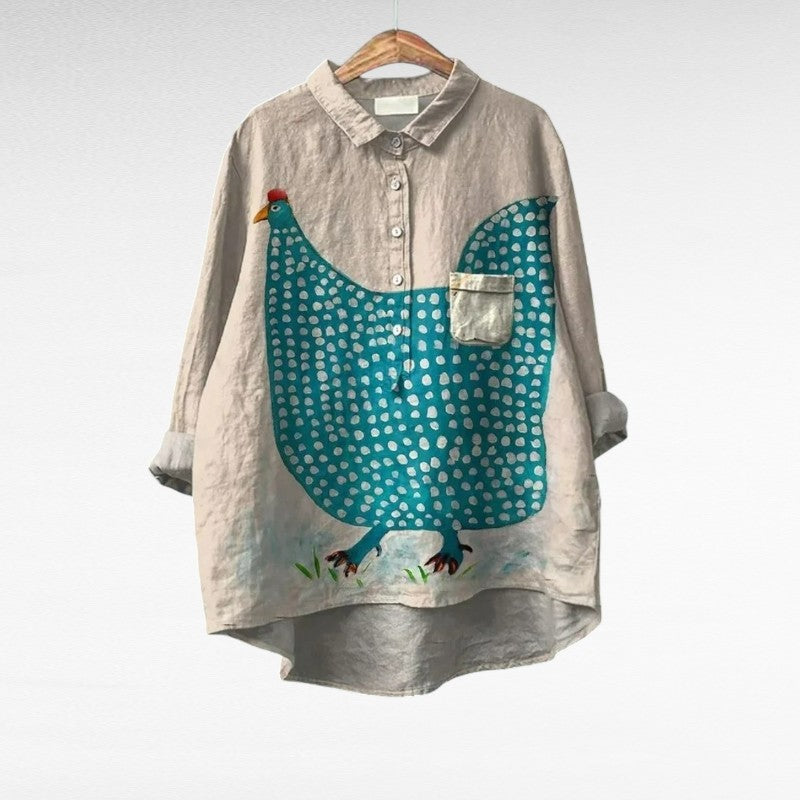 Céline | Sofisticada Blusa de Lino para el Verano