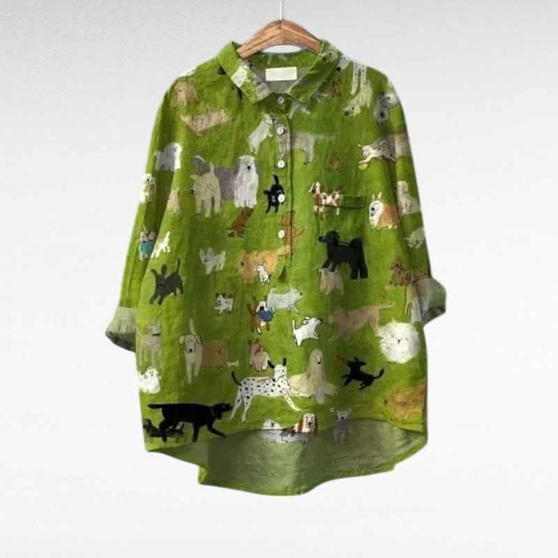 Cécile | Chic Linen Blouse for Summer Elegance