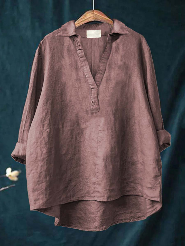 Andrea | Sofisticada Blusa de Verano en Lino