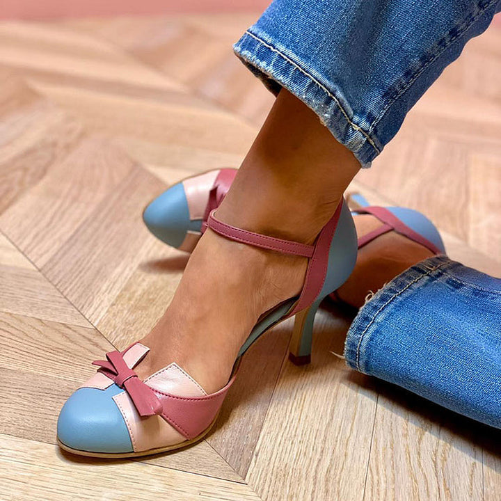 Zapatos de Tacón Ortopédicos de Cuero Auténtico