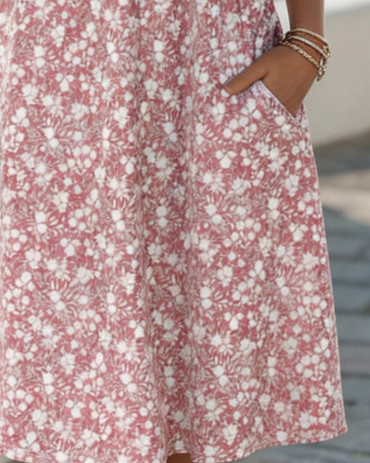 Isabel | Vestido Midi Floral Liviano y Suelto