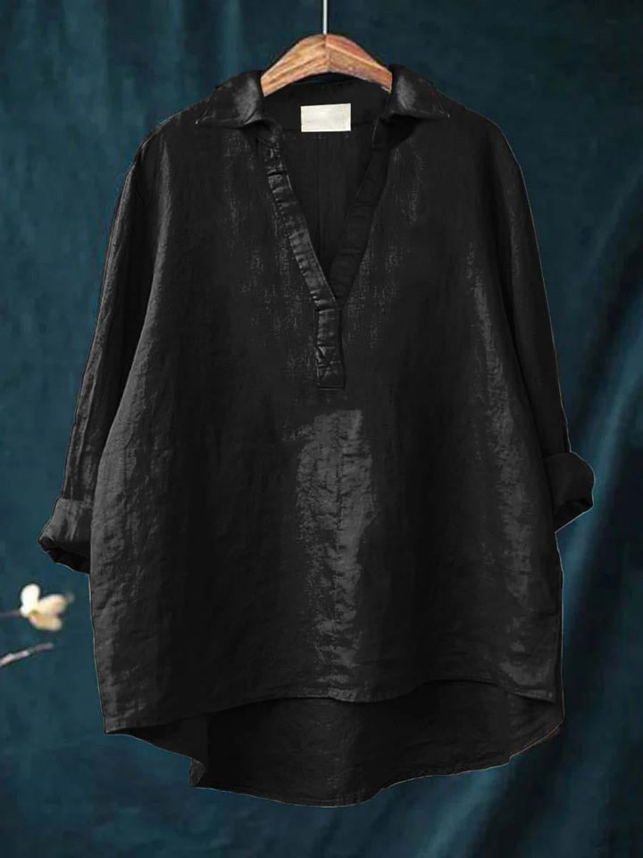 Andrea | Sofisticada Blusa de Verano en Lino