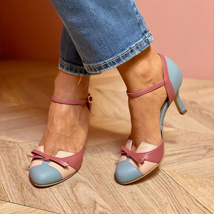 Zapatos de Tacón Ortopédicos de Cuero Auténtico