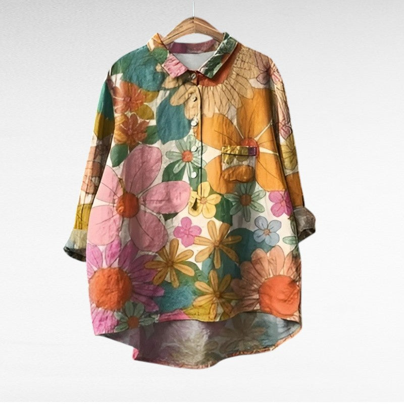 Camille | Blusa de Verano Elegante en Lino