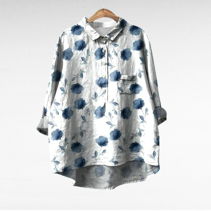 Camille | Blusa de Verano Elegante en Lino