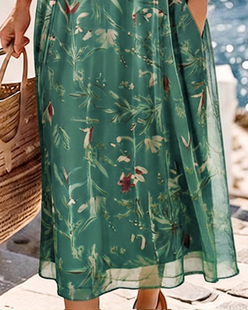 Andressa | Vestido midi floral ligero y fluido