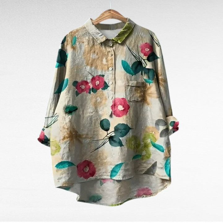 Camille | Blusa de Verano Elegante en Lino