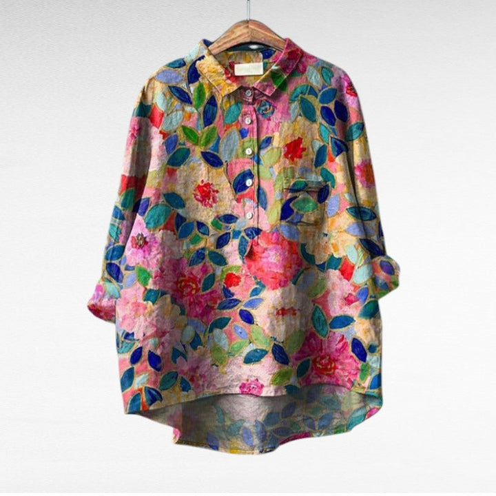 Claire | Elegante Blusa de Verano en Lino