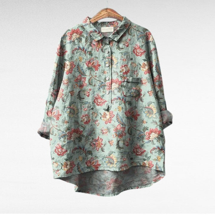 Claire | Elegante Blusa de Verano en Lino
