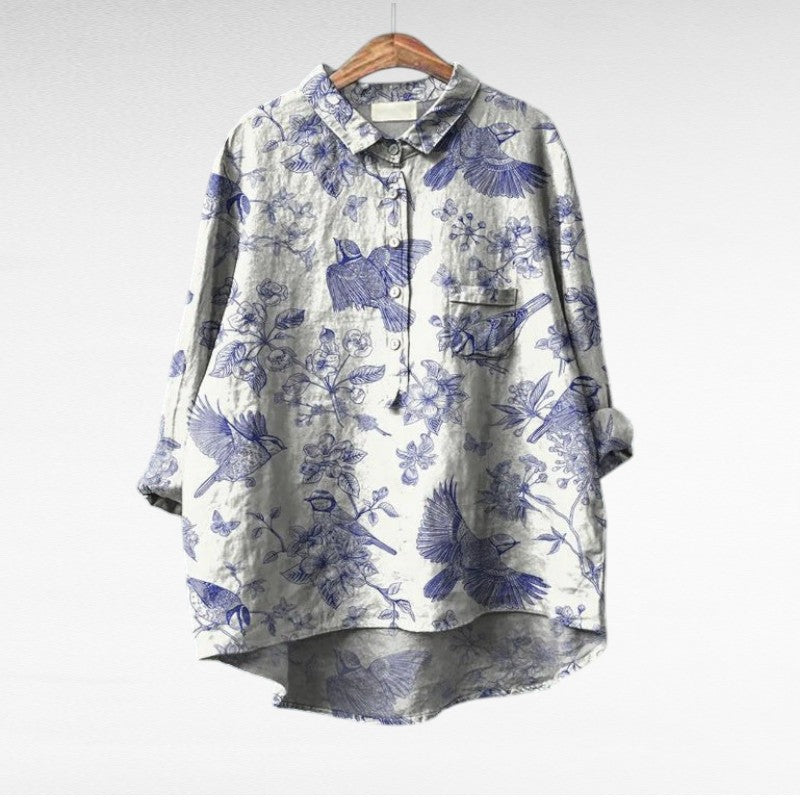 Claire | Elegante Blusa de Verano en Lino
