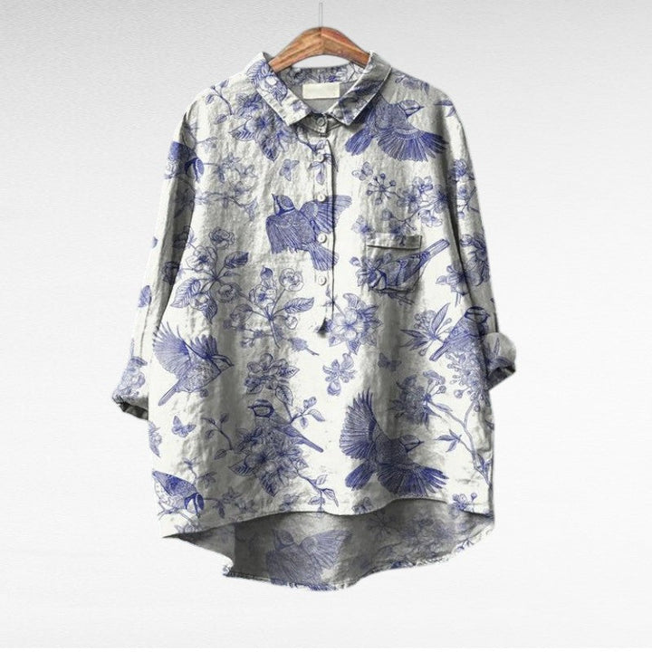 Claire | Elegante Blusa de Verano en Lino