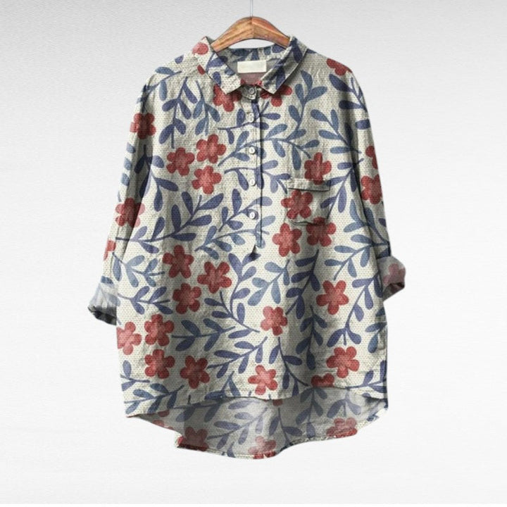 Claire | Elegante Blusa de Verano en Lino