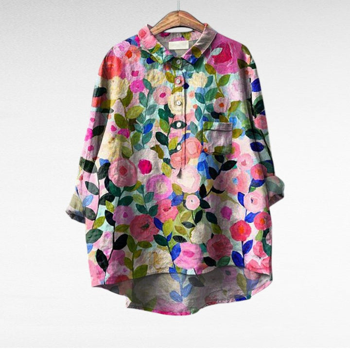 Claire | Elegante Blusa de Verano en Lino