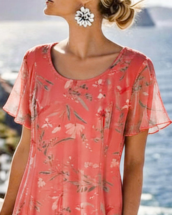 Andressa | Vestido midi floral ligero y fluido