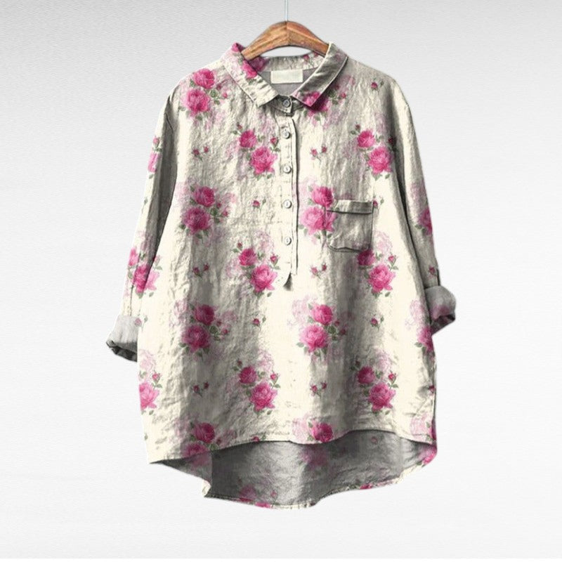 Claire | Elegante Blusa de Verano en Lino