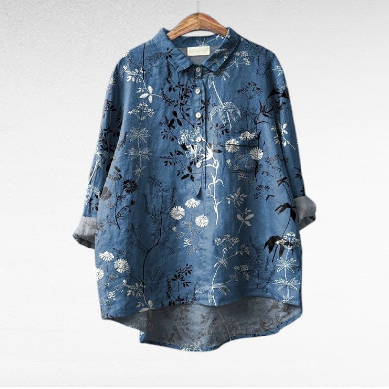 Claire | Elegante Blusa de Verano en Lino