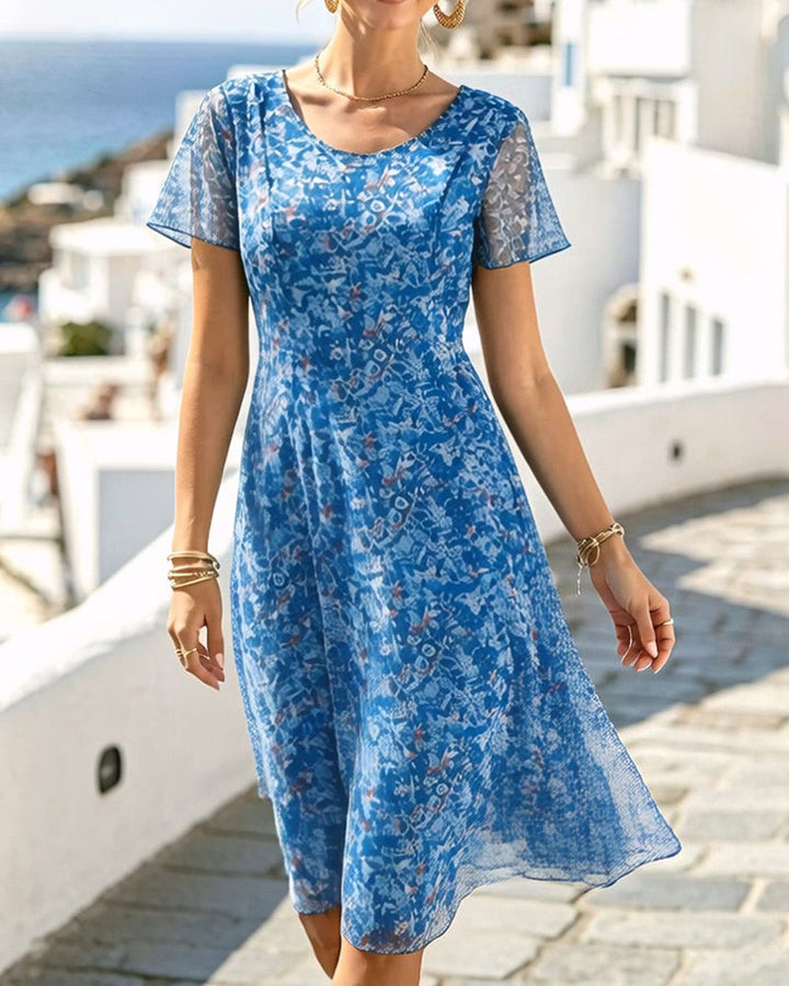 Ana | Vestido midi floral ligero y fluido
