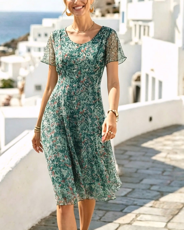 Ana | Vestido midi floral ligero y fluido