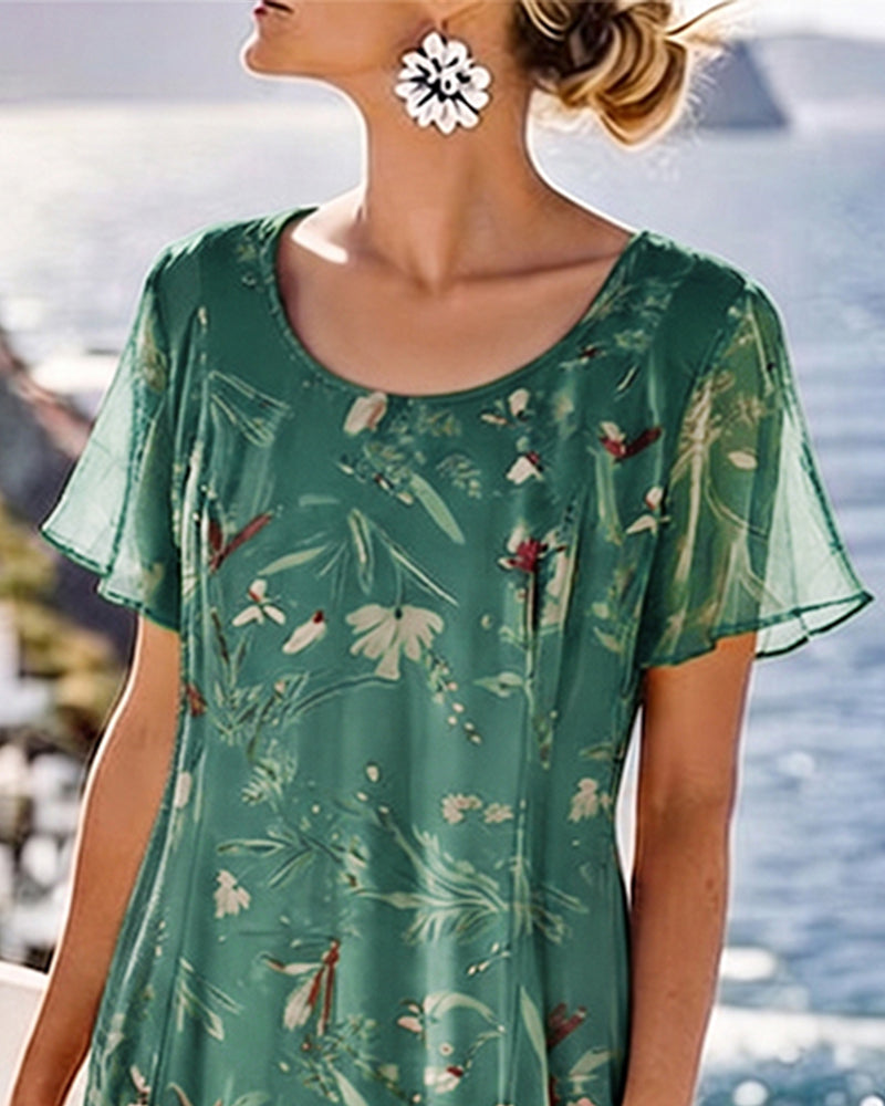 Andressa | Vestido midi floral ligero y fluido