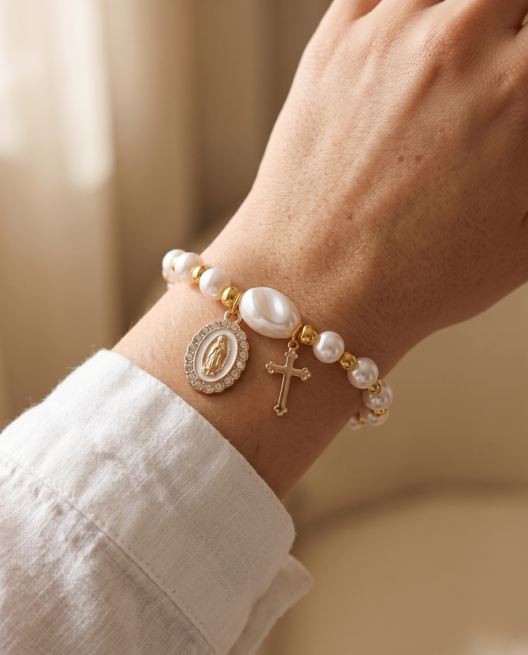 Pulsera Perlas de la Fe