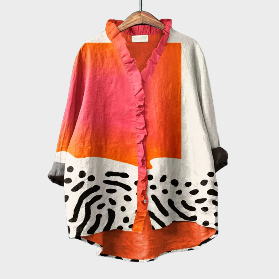 Vega | Chic Linen Blouse for Summer Elegance