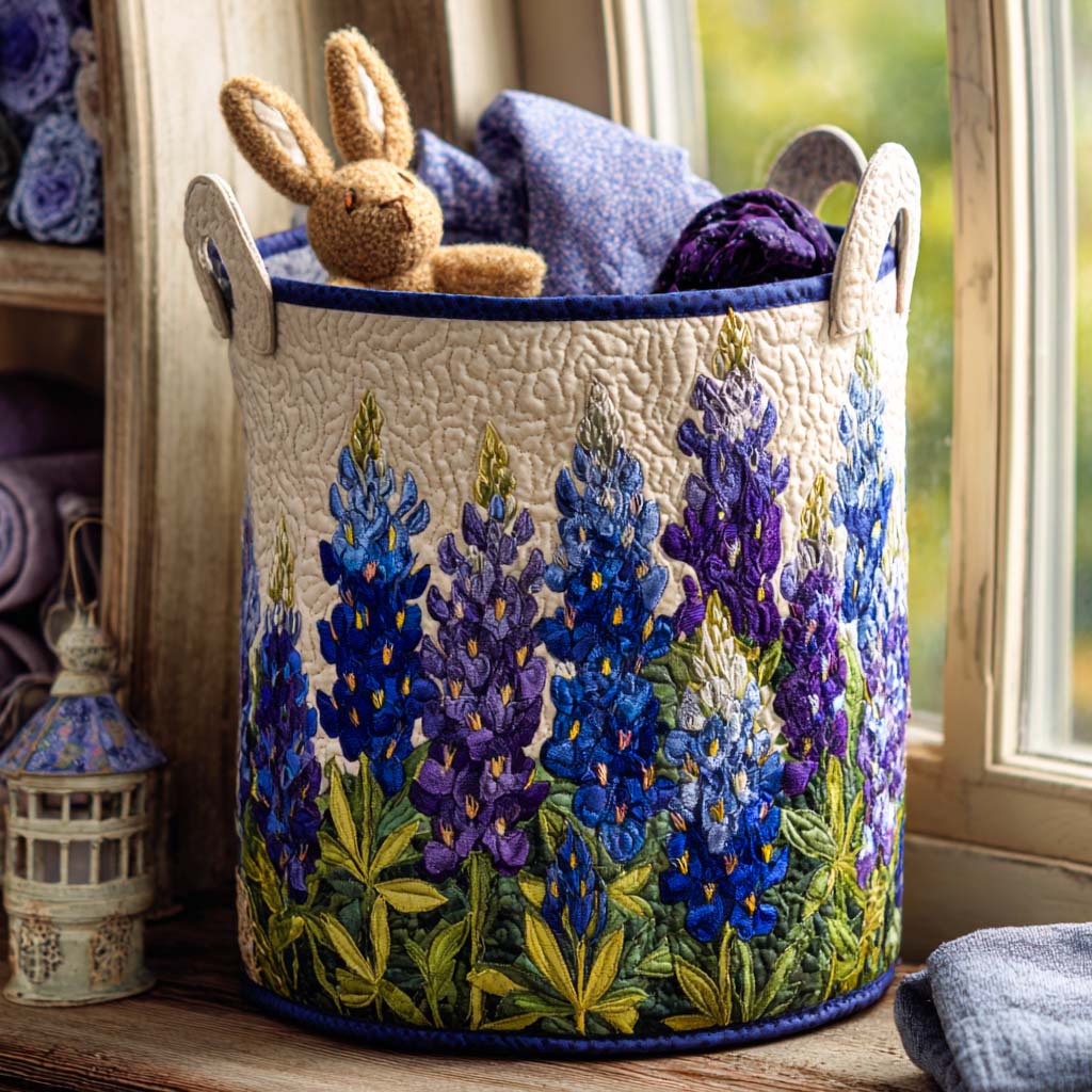 Canasta de Ropa Artesanal - Sueños de Campanilla Azul