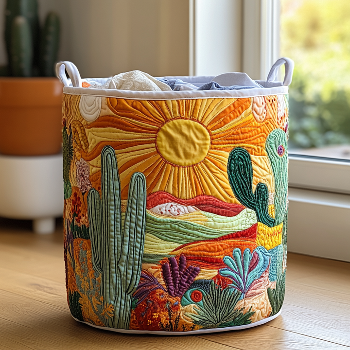 Canasta de Ropa Hecha a Mano Sol Radiante