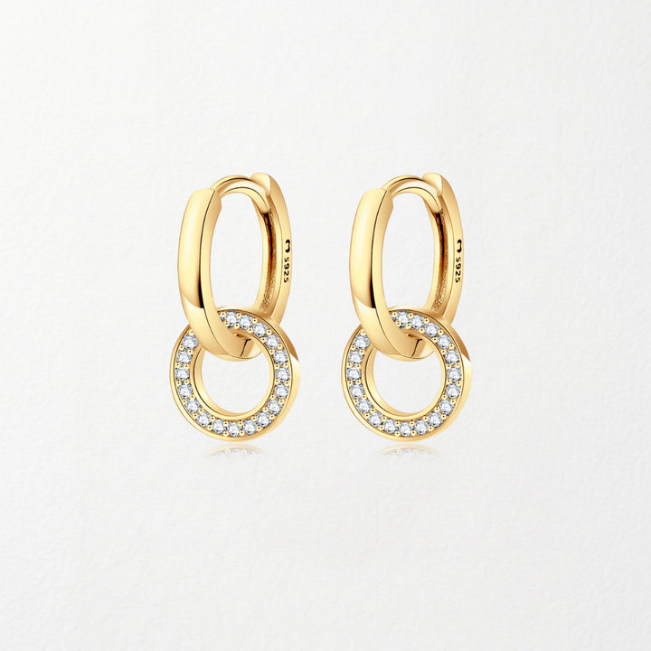Pendientes de Aros Entrelazados