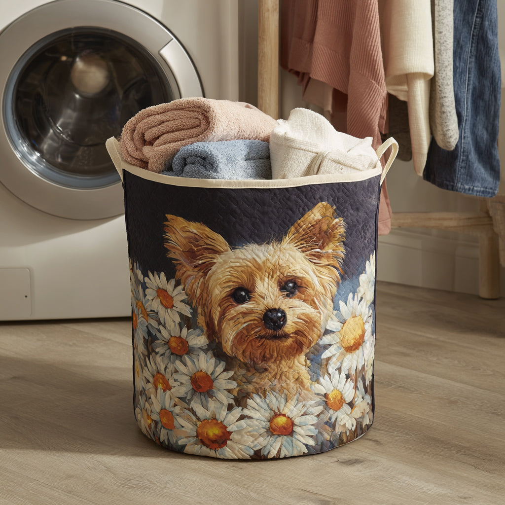 Canasta de Ropa con Estampado Floral de Yorkshire
