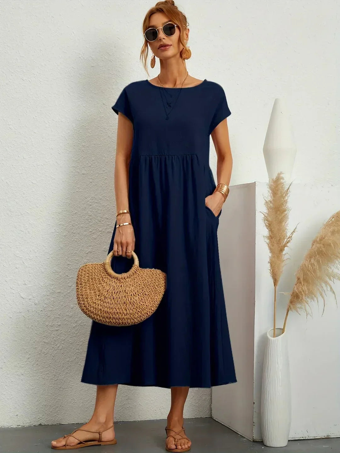 Gabriela | Elegante y Cómodo Vestido Midi