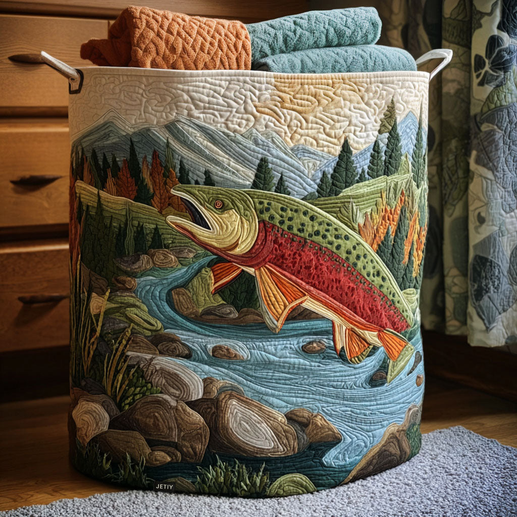 Canasta de Ropa Artesanal | Diseño Inspirado en el Arrollo de Montaña Sereno