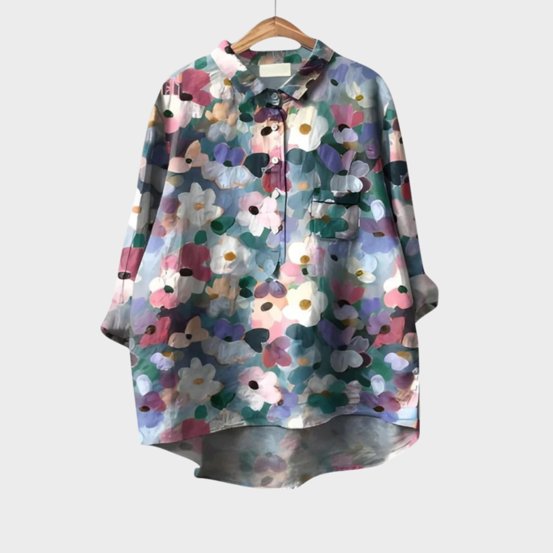 Elise | Camisa de Verano de Lino con Estilo Elegante