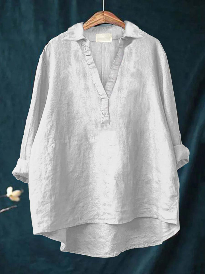 Andrea | Sofisticada Blusa de Verano en Lino