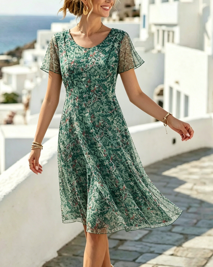 Ana | Vestido midi floral ligero y fluido