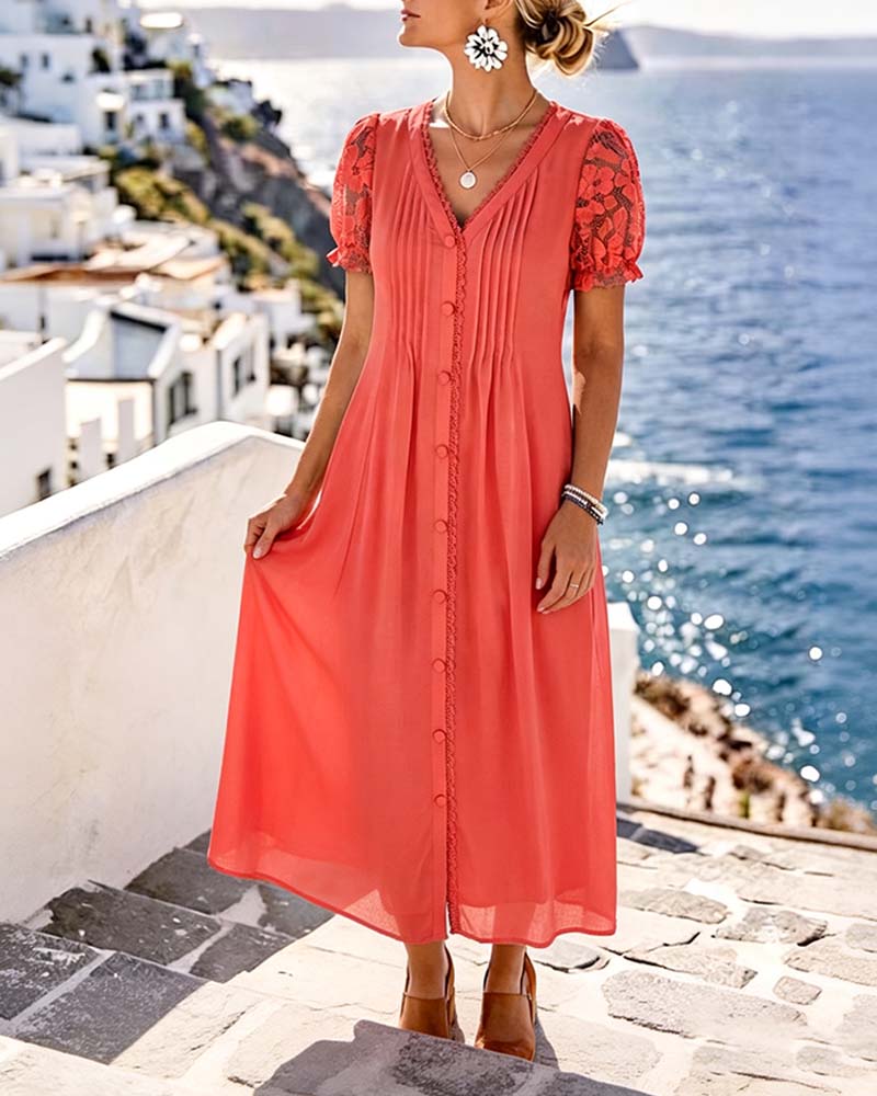 Sara | Vestido midi floral ligero y fluido