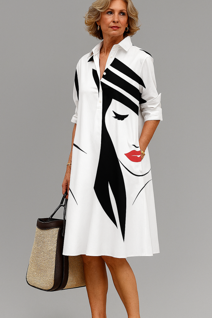 Siena | Elegante vestido midi con un toque de cuidado