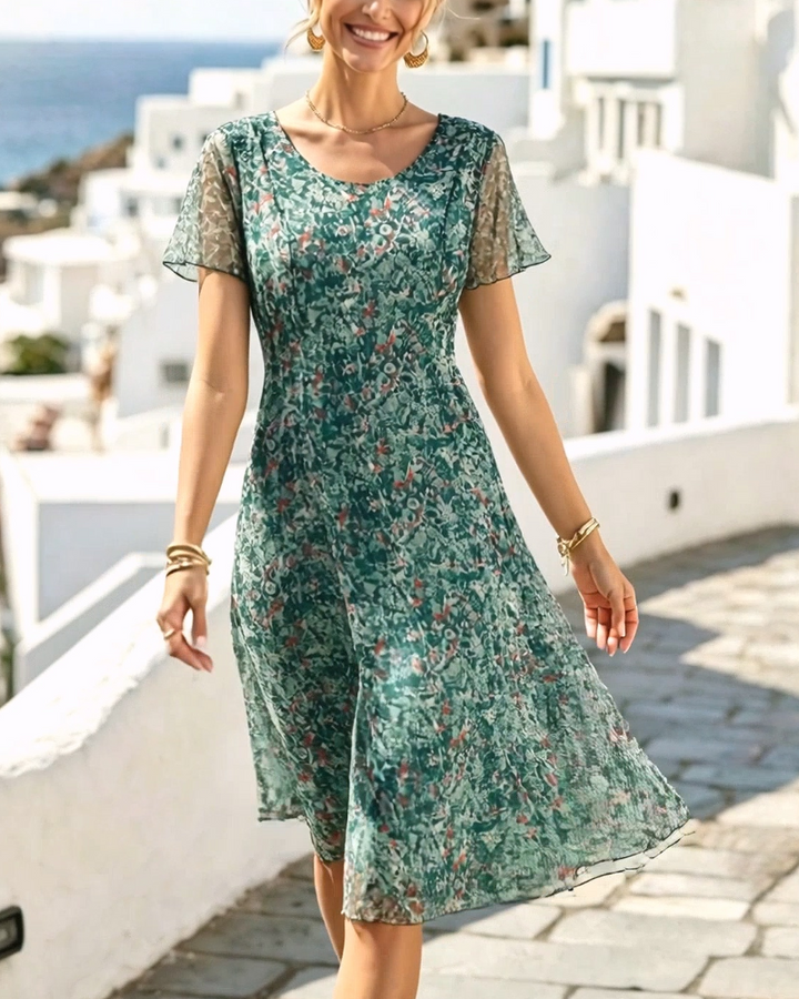 Ana | Vestido midi floral ligero y fluido