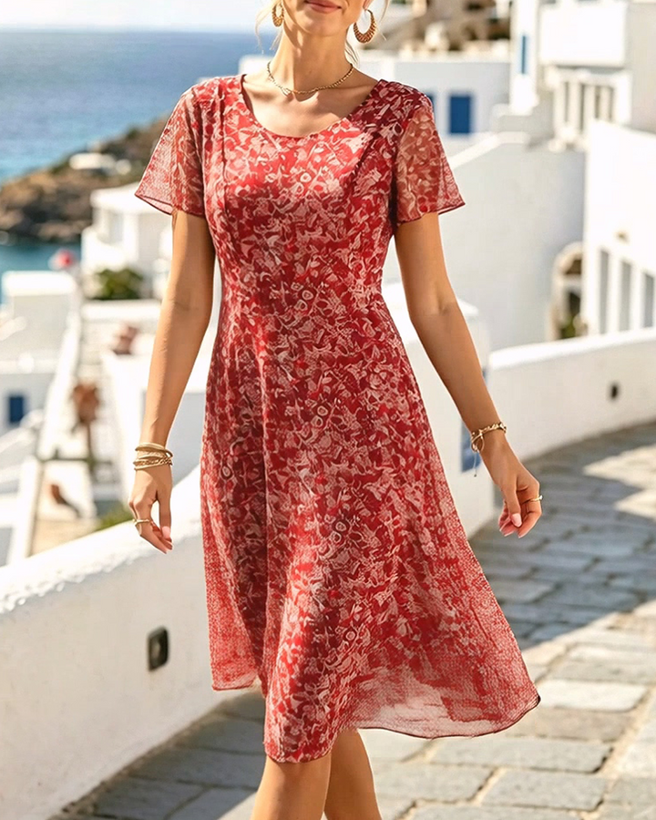 Ana | Vestido midi floral ligero y fluido
