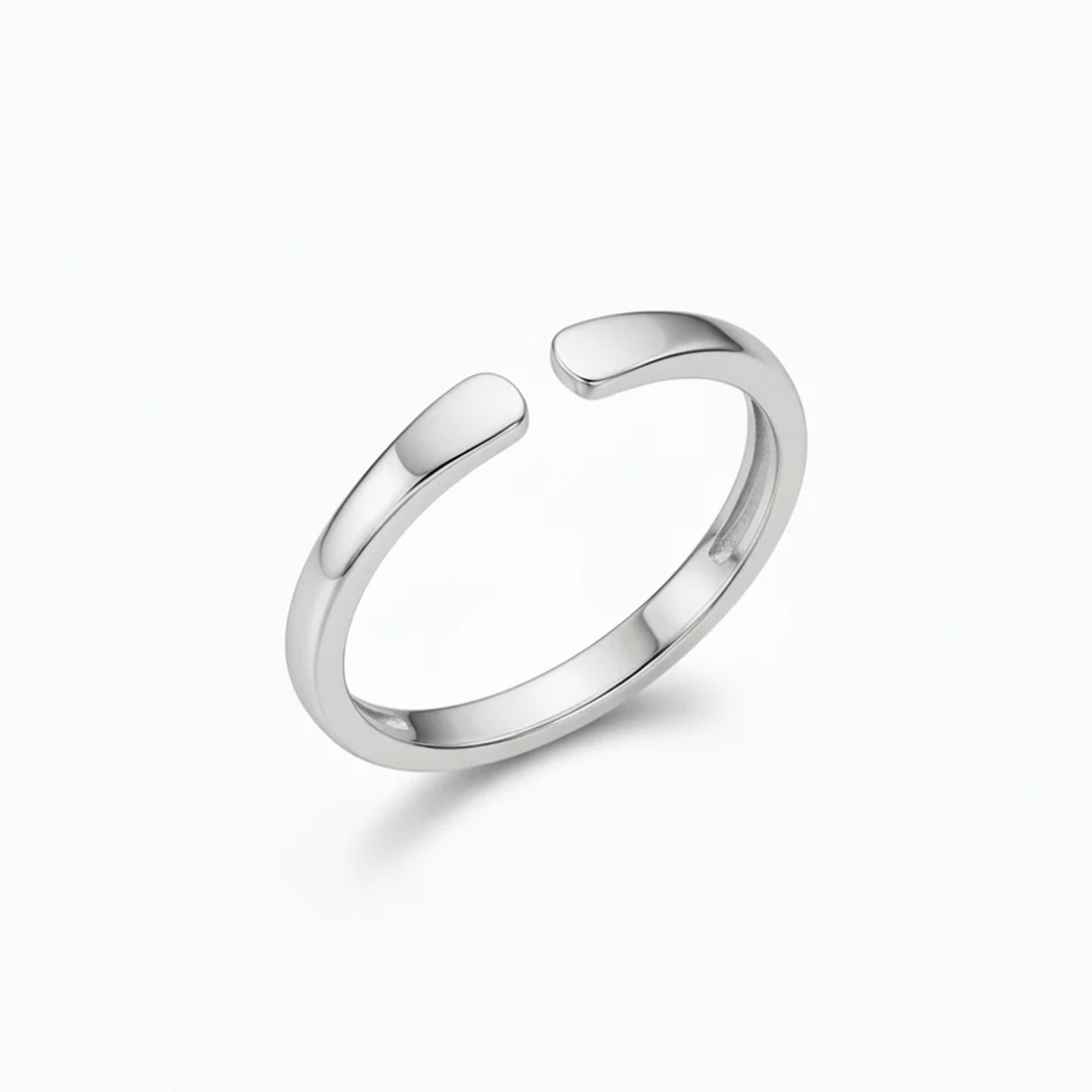 Anillo Abierto Iniciales Dobles Personalizable