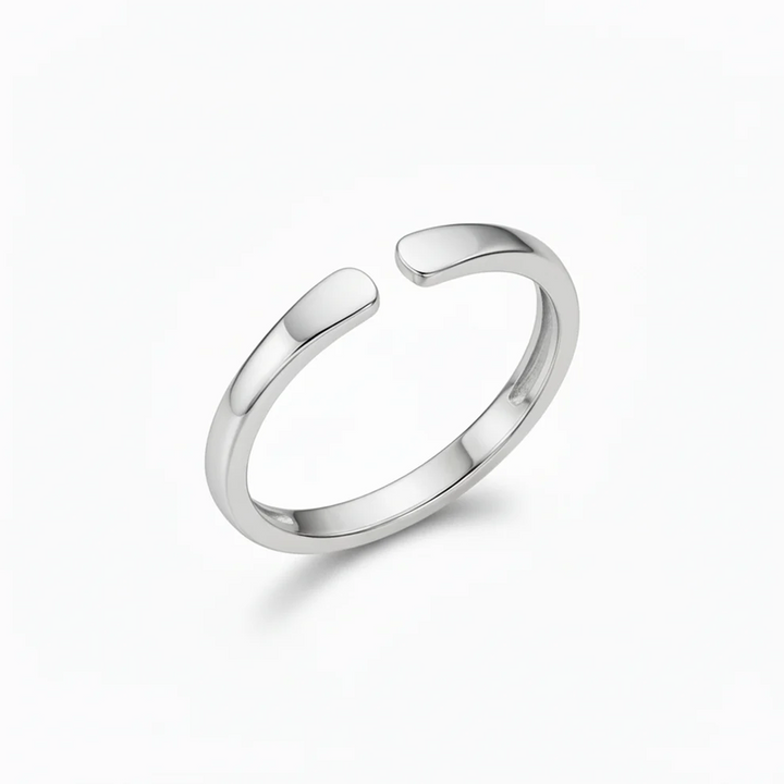 Anillo Abierto Iniciales Dobles Personalizable