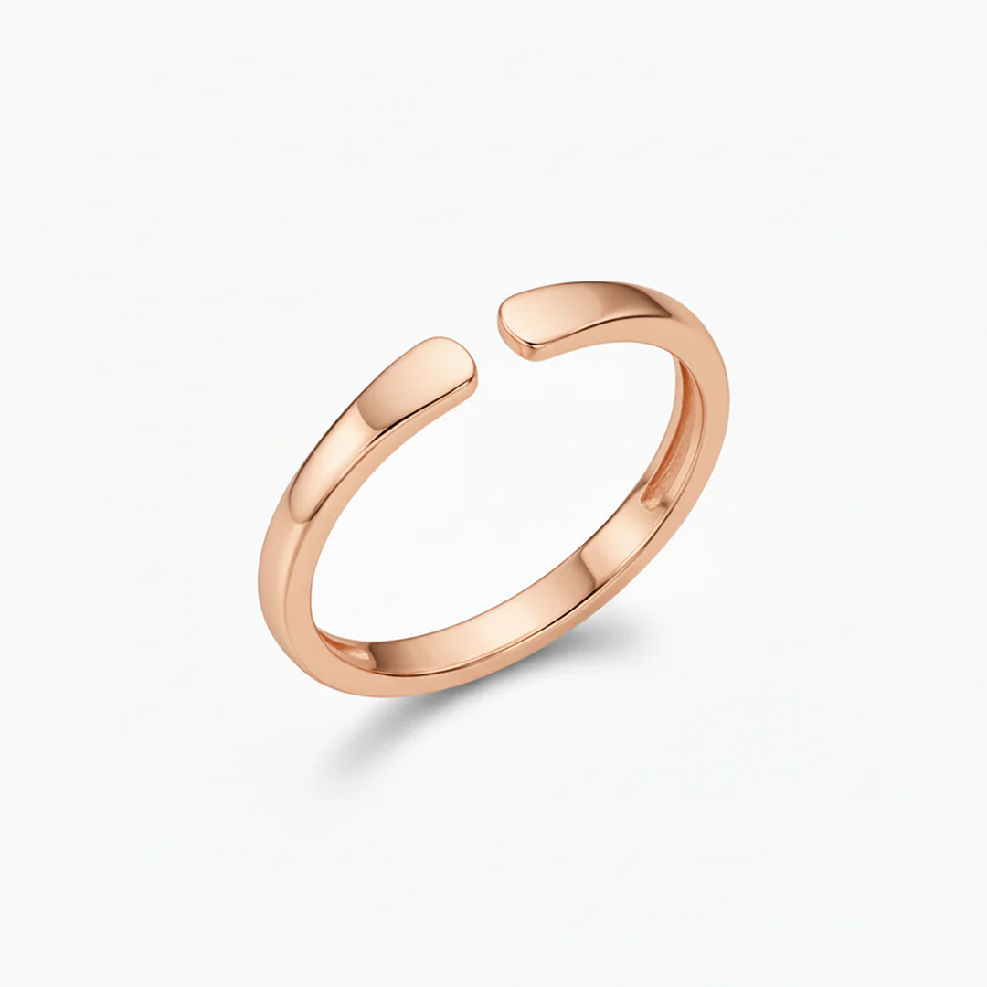 Anillo Abierto Iniciales Dobles Personalizable