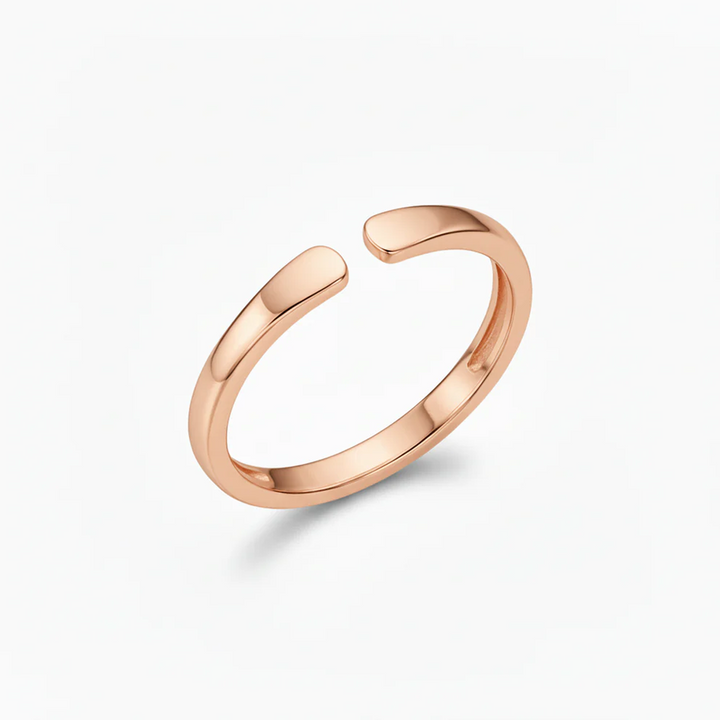 Anillo Abierto Iniciales Dobles Personalizable