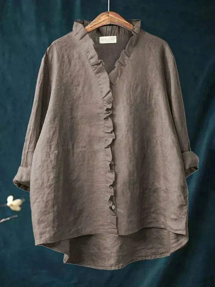 Eline | Elegante Blusa de Verano en Lino