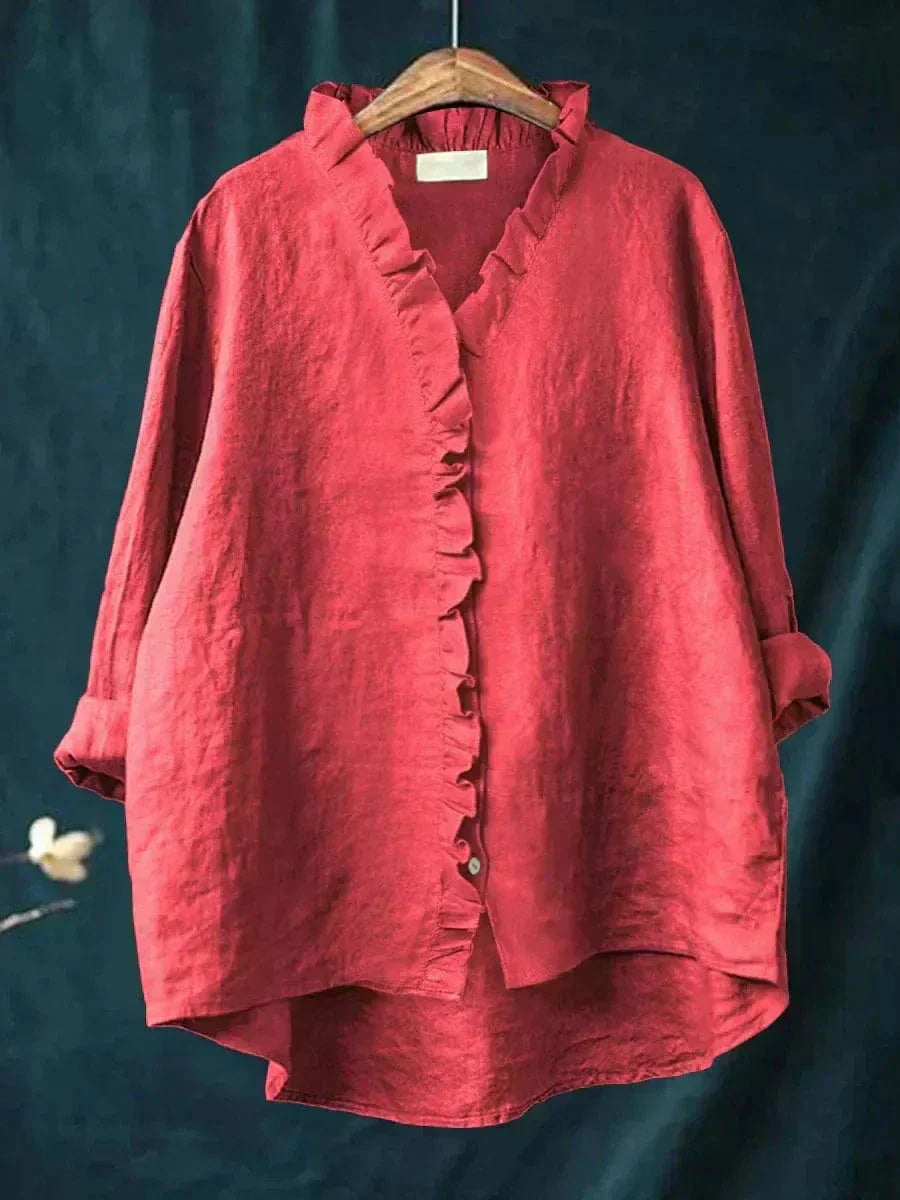 Eline | Elegante Blusa de Verano en Lino