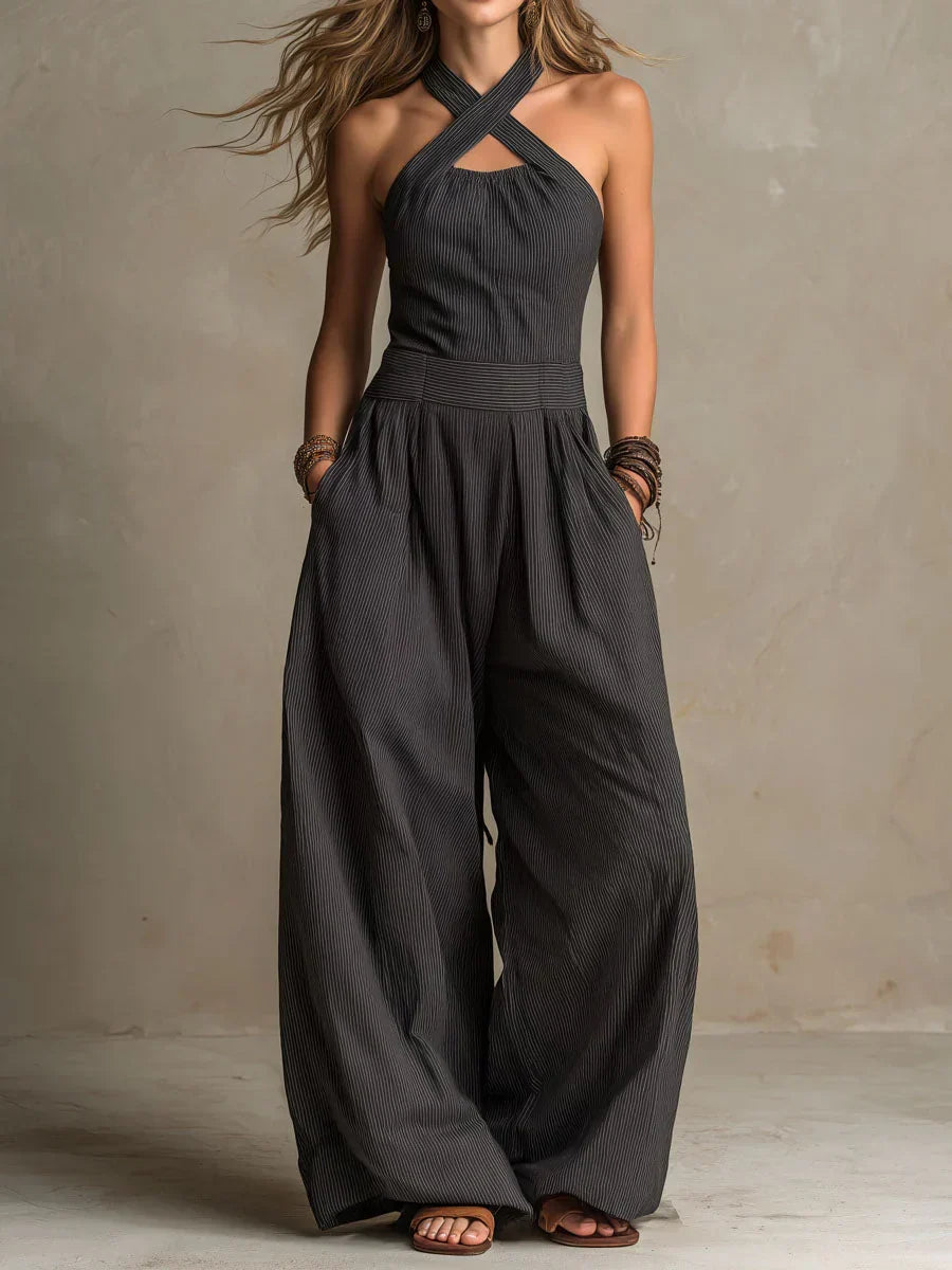 Bianca | Mono Chic con Escote Cruzado