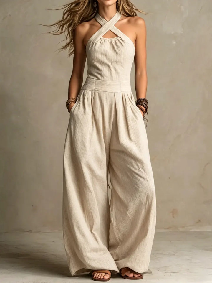 Bianca | Mono Chic con Escote Cruzado