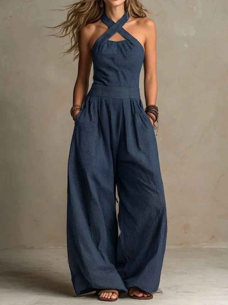 Bianca | Mono Chic con Escote Cruzado