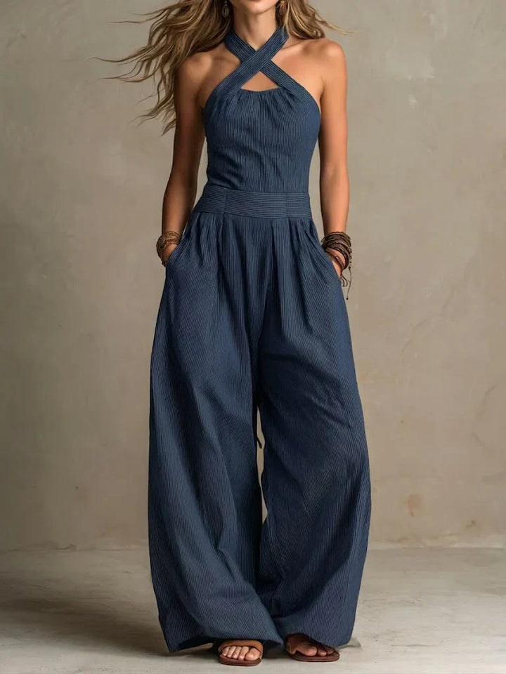 Bianca | Mono Chic con Escote Cruzado