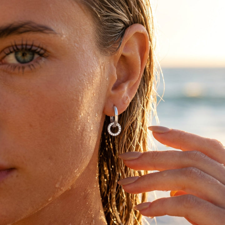 Pendientes de Aros Entrelazados