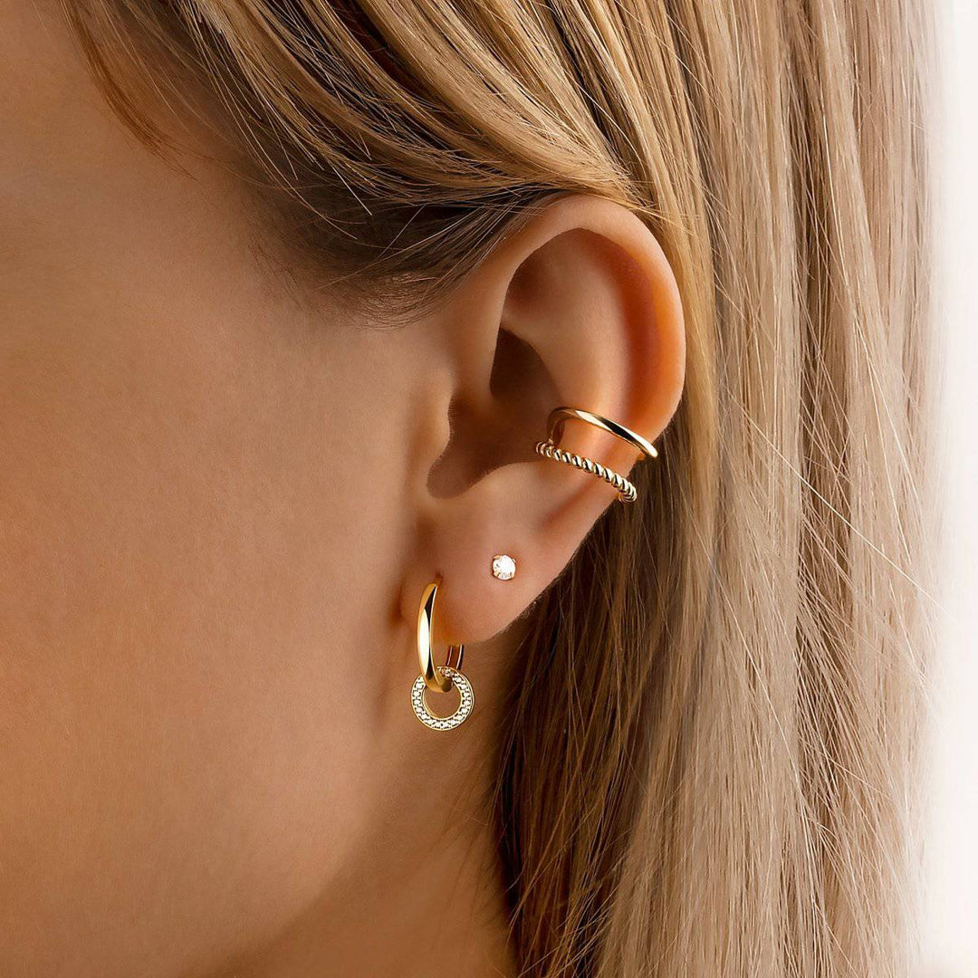 Pendientes de Aros Entrelazados